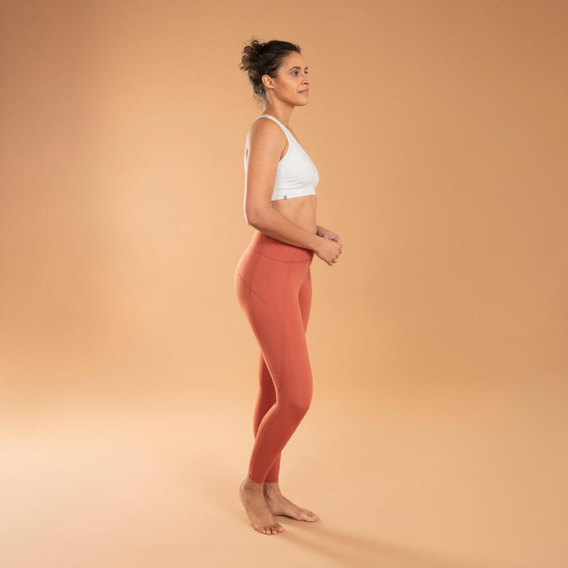 Modellerende legging voor dynamische yoga bruin