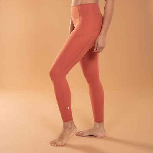 
      Leggings dynamisches Yoga figurformend - braun
  