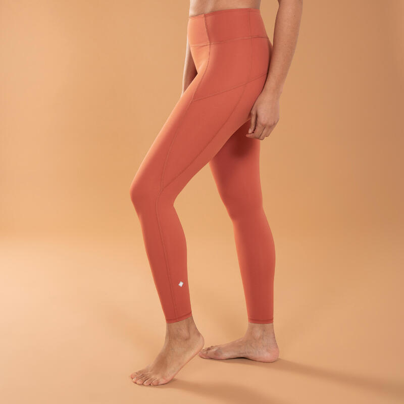 Modellerende legging voor dynamische yoga bruin