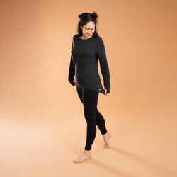 Women's Long-Sleeved Yoga T-Shirt - Black