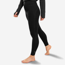 Katoenen legging voor zachte yoga dames zwart