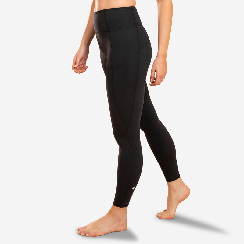 Shaping Dynamic Yoga Leggings - Black KIMJALY - Decathlon