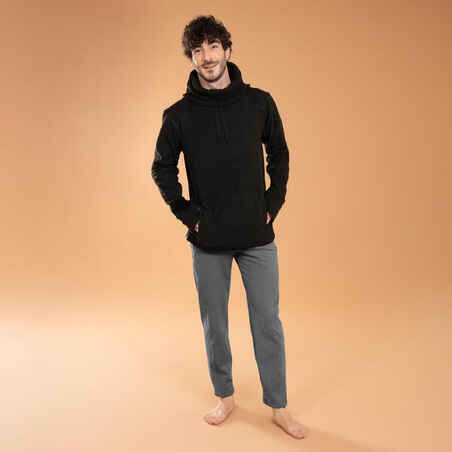 Men's Gentle Yoga Warm Sweatshirt - Mottled Black