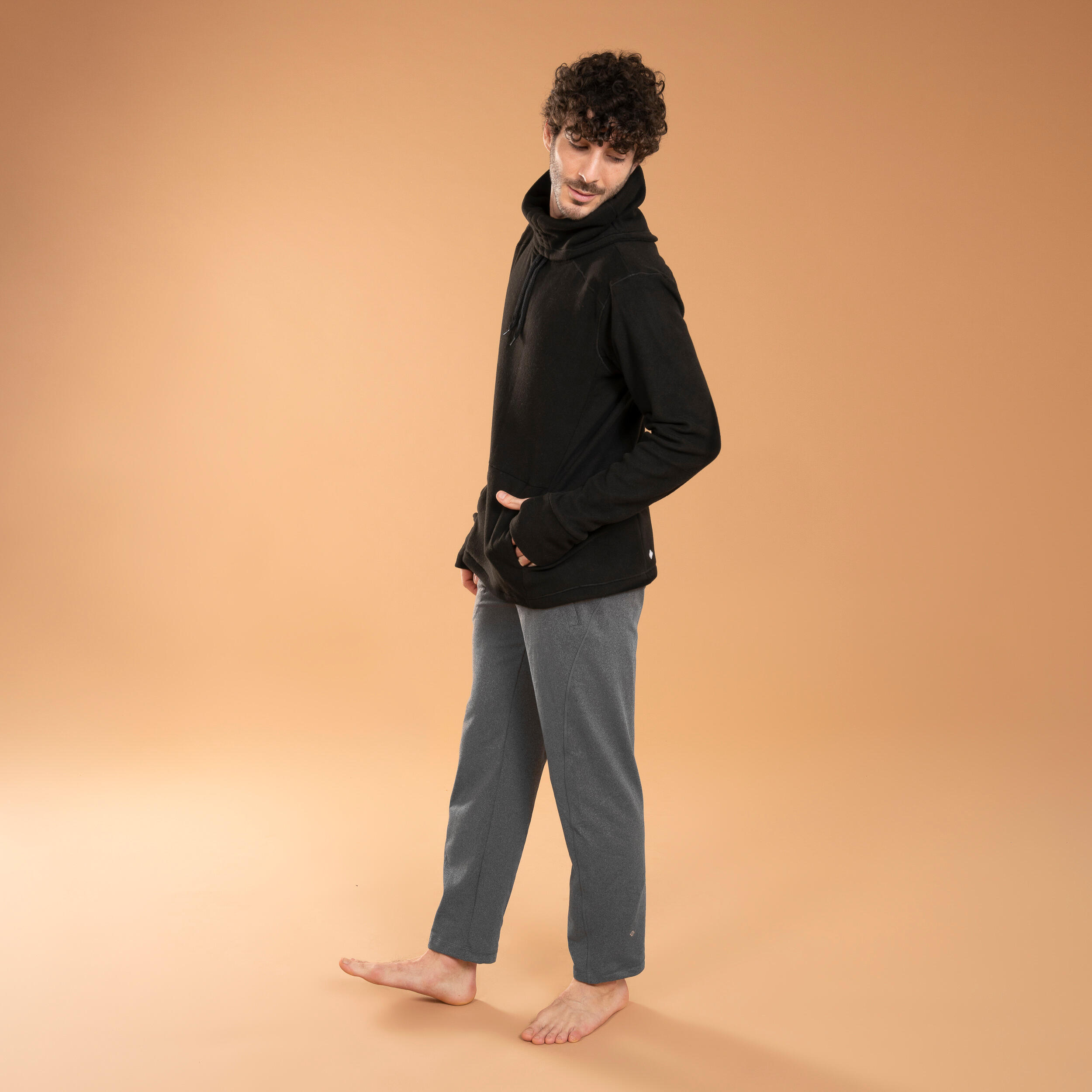 PANTALON YOGA DOUX HOMME GRIS KIMJALY