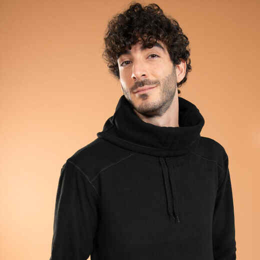
      Vīriešu silts maigās jogas džemperis, plankumaini melns
  