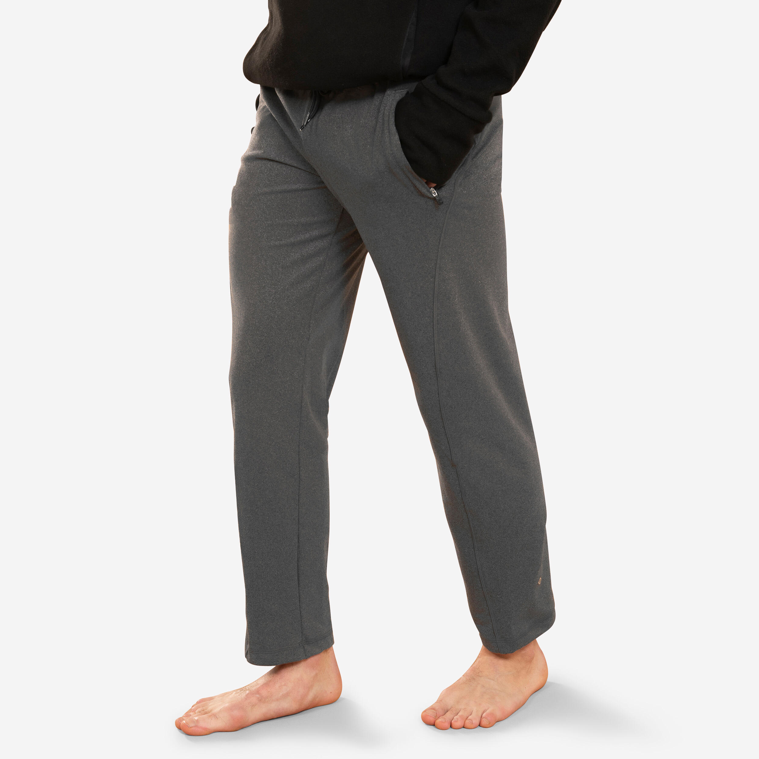 Pantal n Yoga Suave Hombre Gris Decathlon