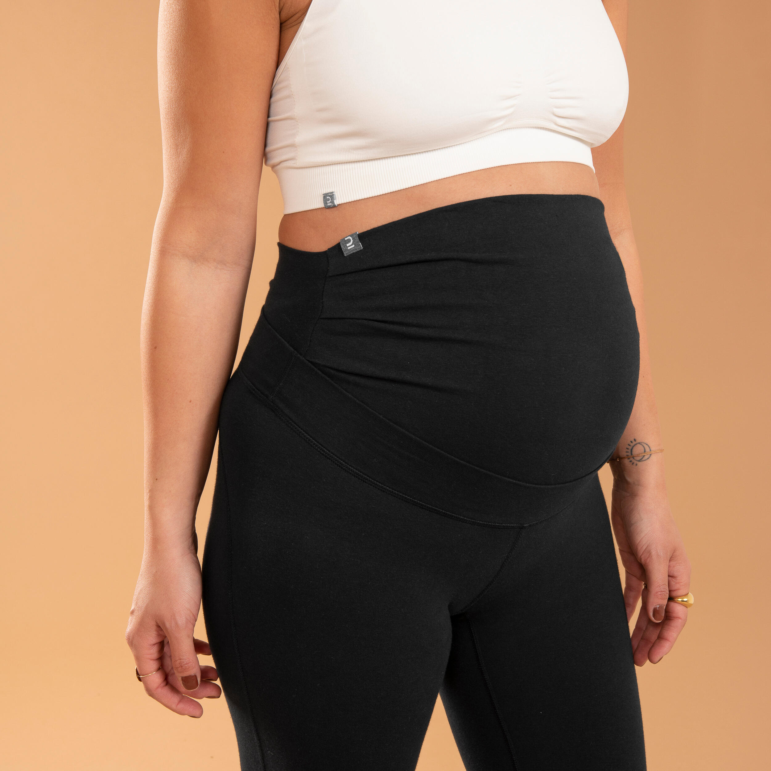 Maternity Gentle Yoga Leggings - Black 3/6