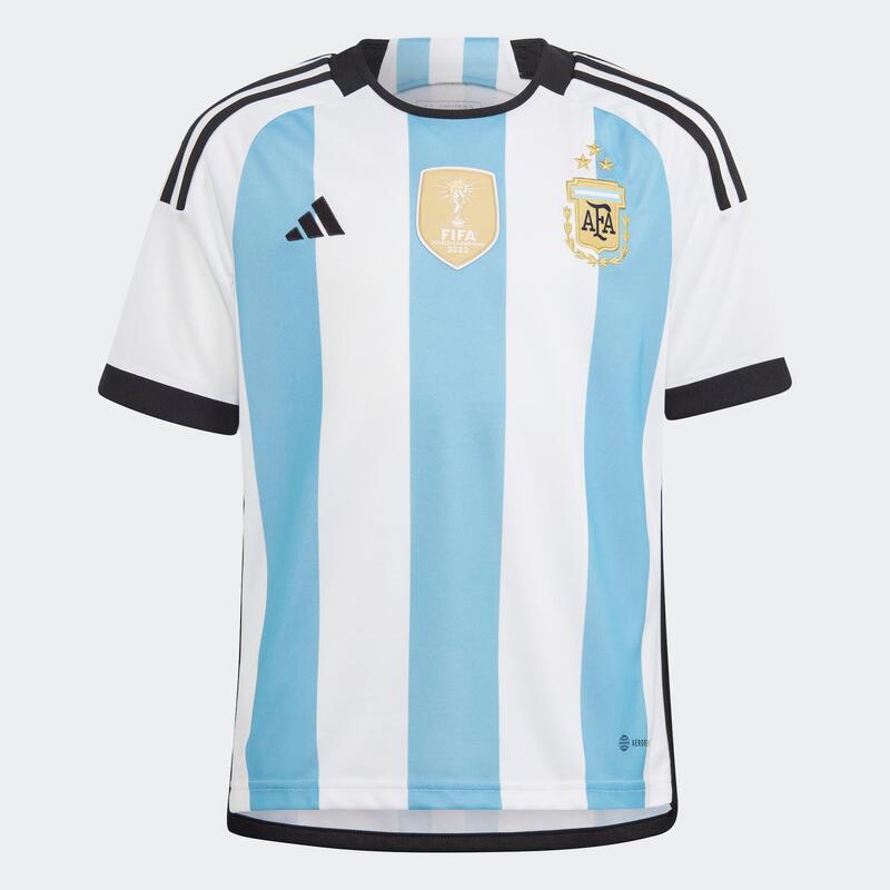 Maillot domicile Argentine 3 étoiles vainqueurs 2022 Enfant ADIDAS Decathlon Maillot domicile Argentine 3 étoiles vainqueurs 2022 Enfant ADIDAS Decathlon