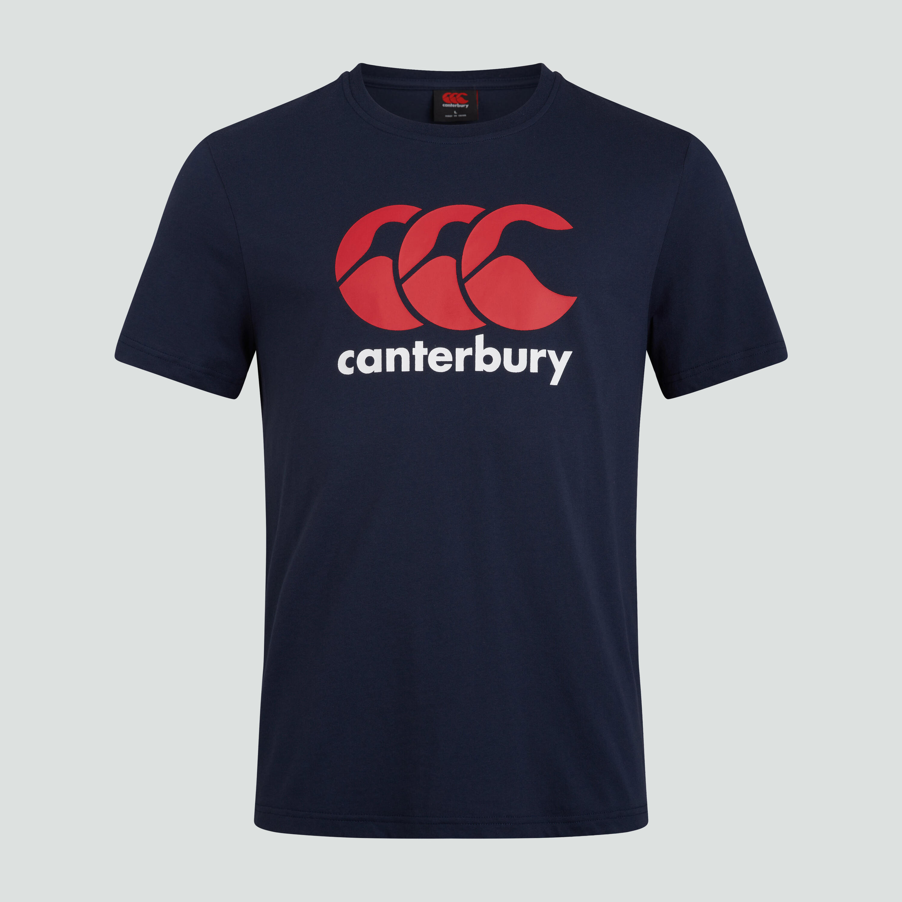 CANTERBURY Rugby T-shirt voor volwassenen logo marineblauw