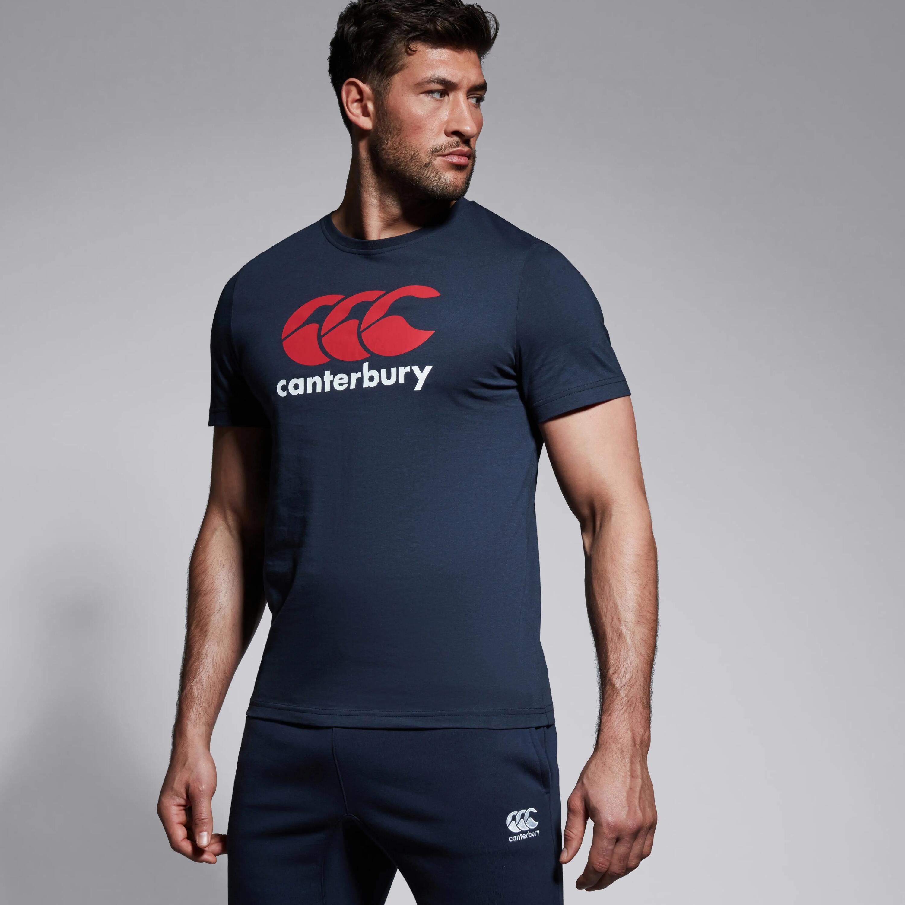 Adult Rugby Short-Sleeved CCC Logo T-Shirt - Navy Blue 8/8