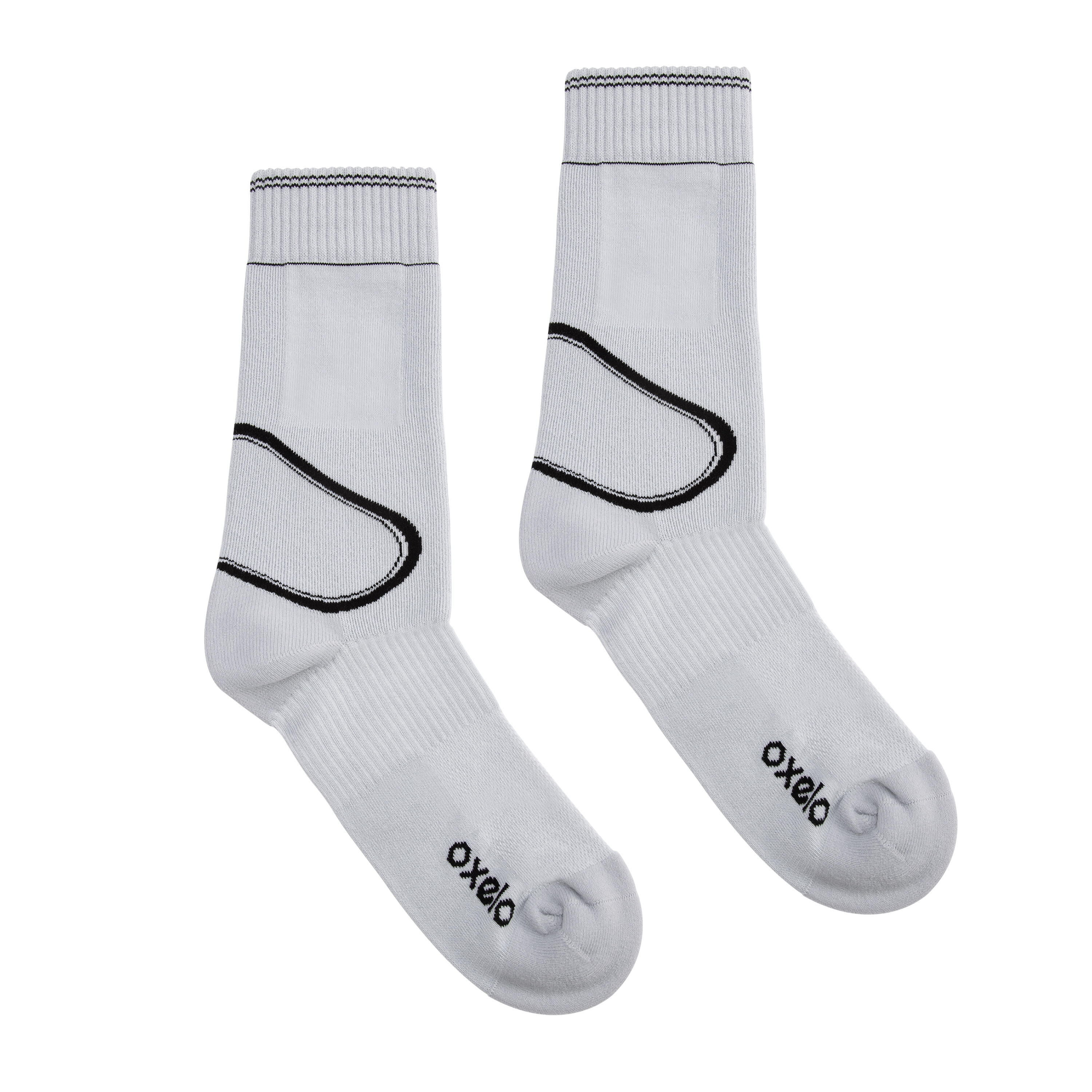 Oxelo Roller Skating Socks 100 - Grey