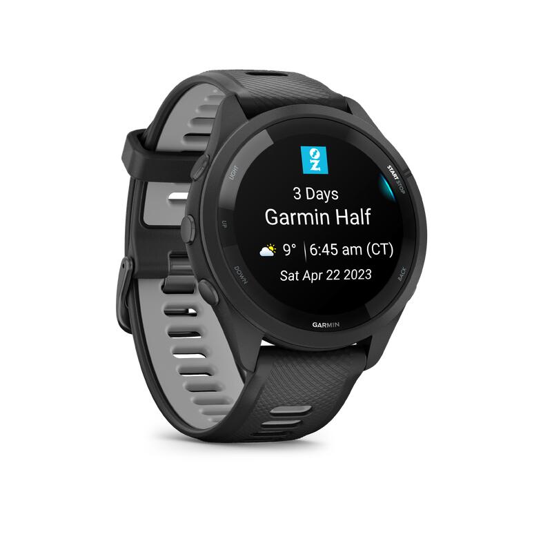 Montre GPS Connectée Multi-Sport Cardio Forerunner 265 Musique - Noir