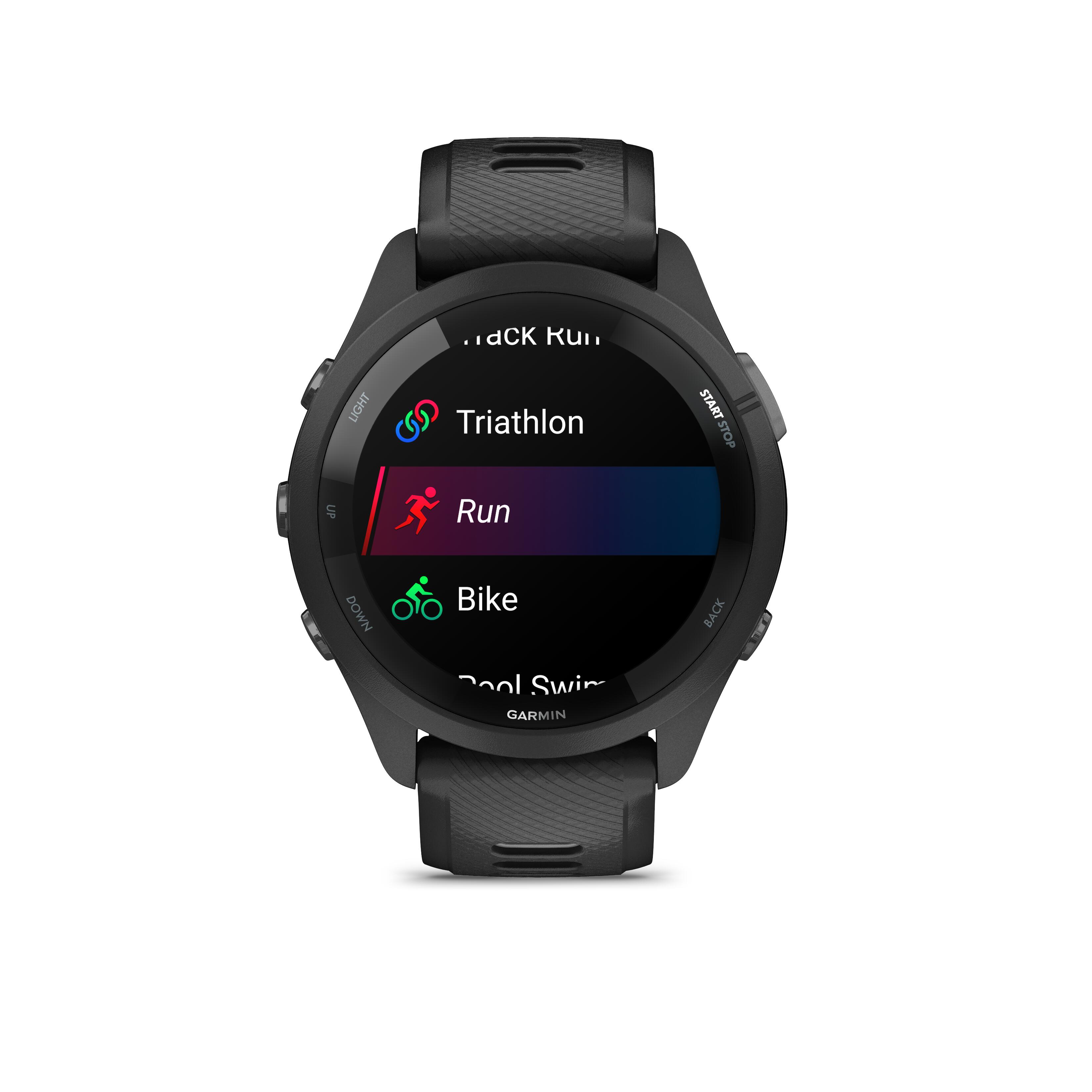 Montre GPS cardio Forerunner 265 Music noire GARMIN Decathlon