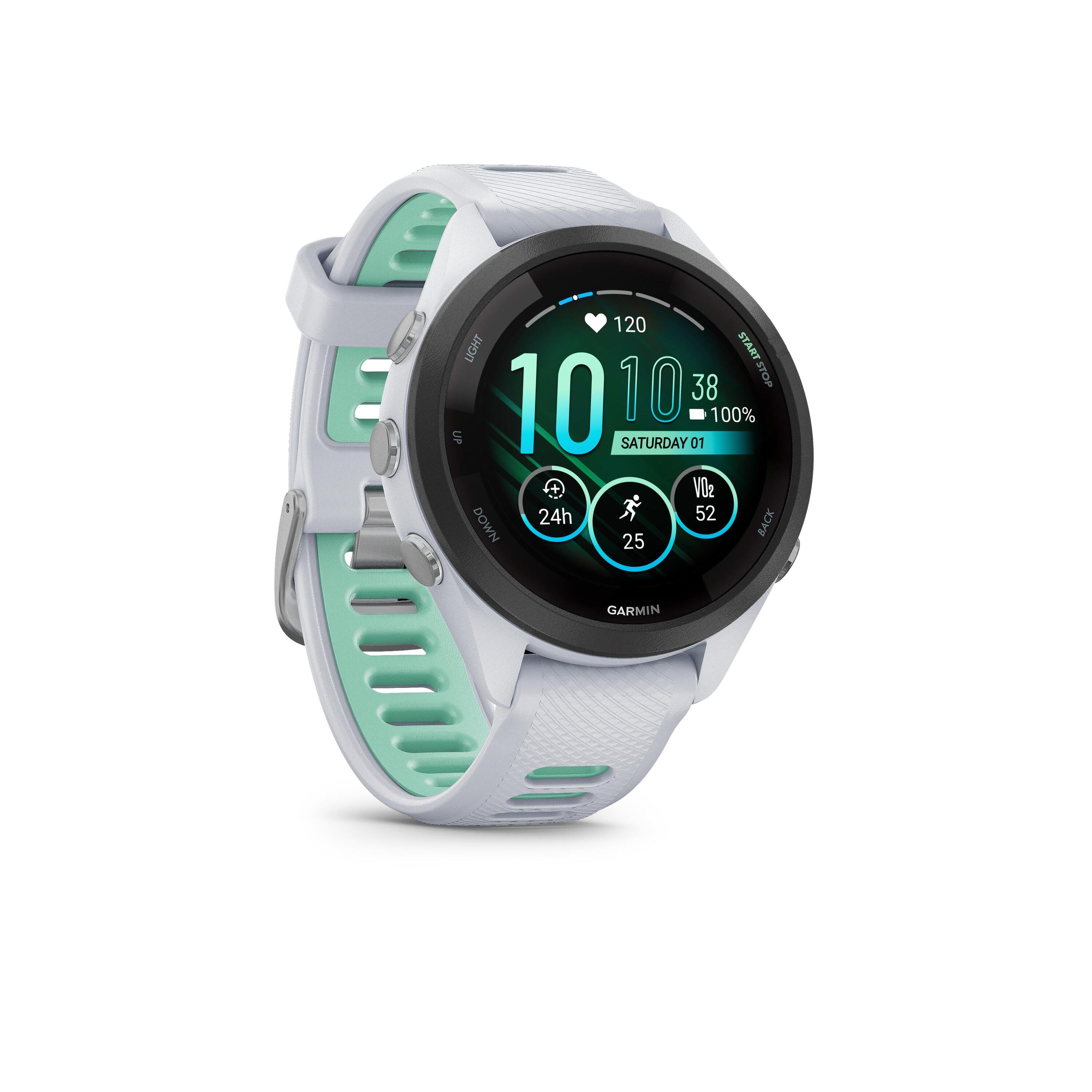 Cardio GPS Multi-Sport Smartwatch Forerunner 265S Music - White 1/9