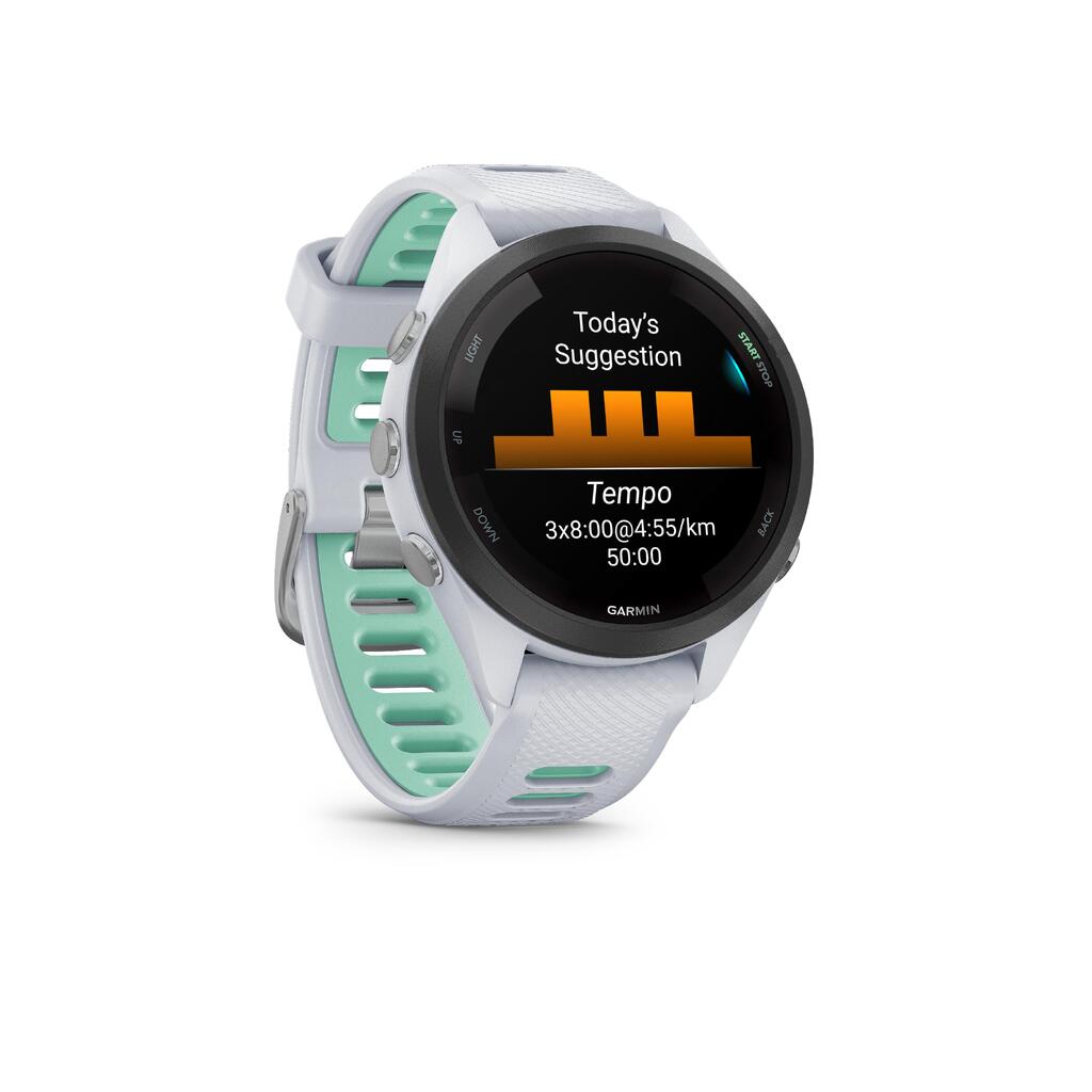 Kardio GPS multisporta viedpulkstenis “Forerunner 265S Music”, balts