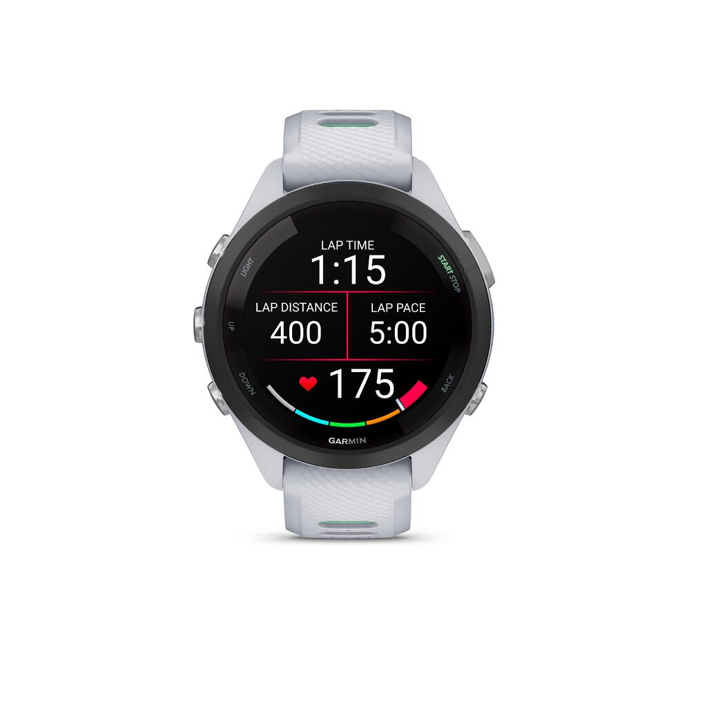 Inteligentné športové hodinky s GPS a kardiom Forerunner 265S Music biele