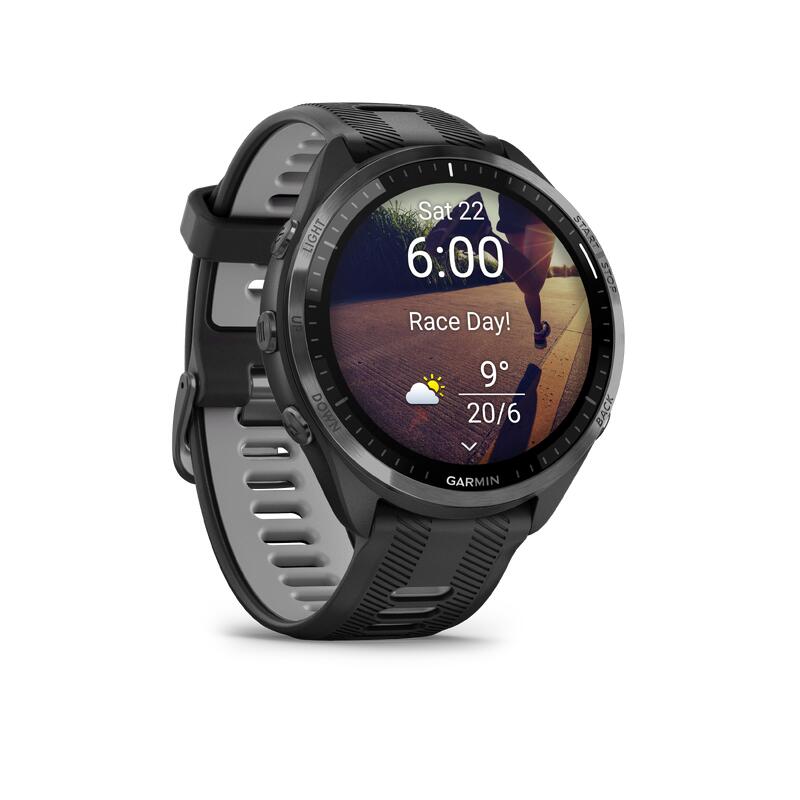 Gps-multisporthorloge met hartslagmeting Forerunner 965 zwart/grijs