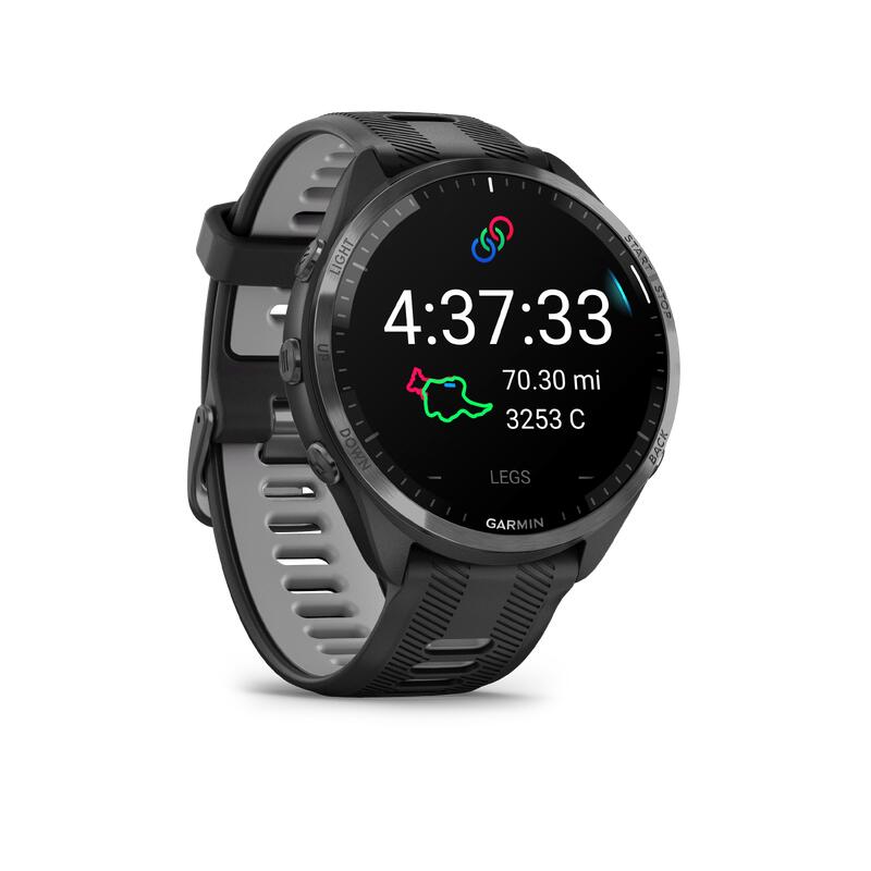 Reloj conectado multideporte GPS cardio Garmin Forerunner 965 negro gris