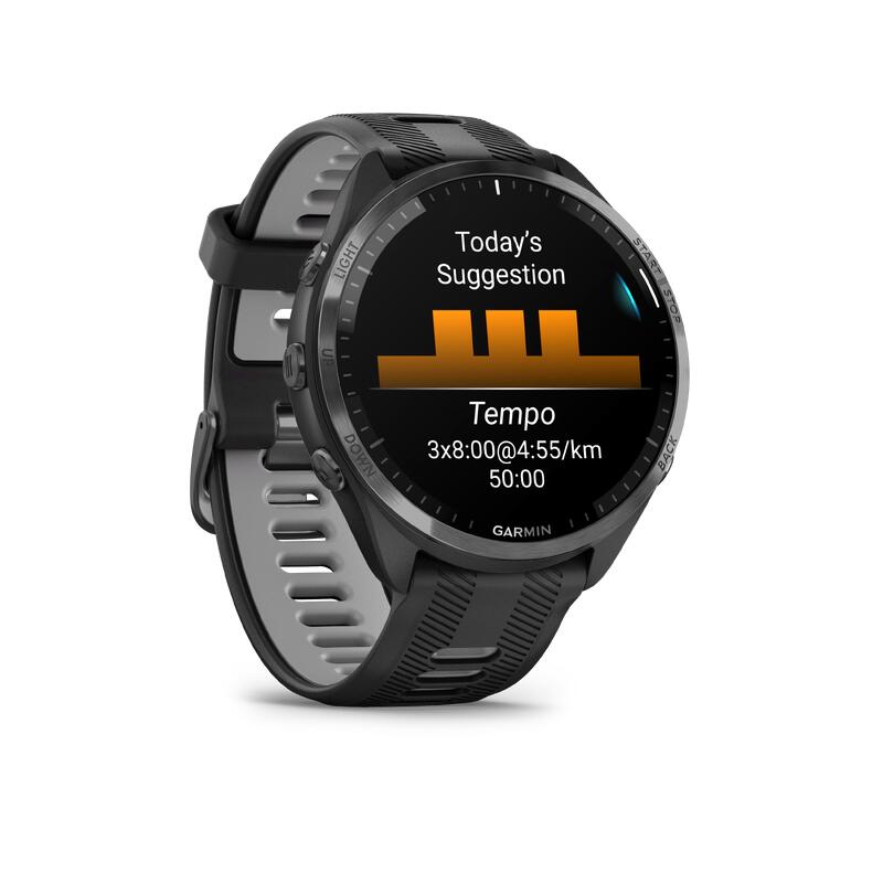 Ceas conecat multisport GPS CARDIO GARMIN FORERUNNER 965 S MUSIC Gri