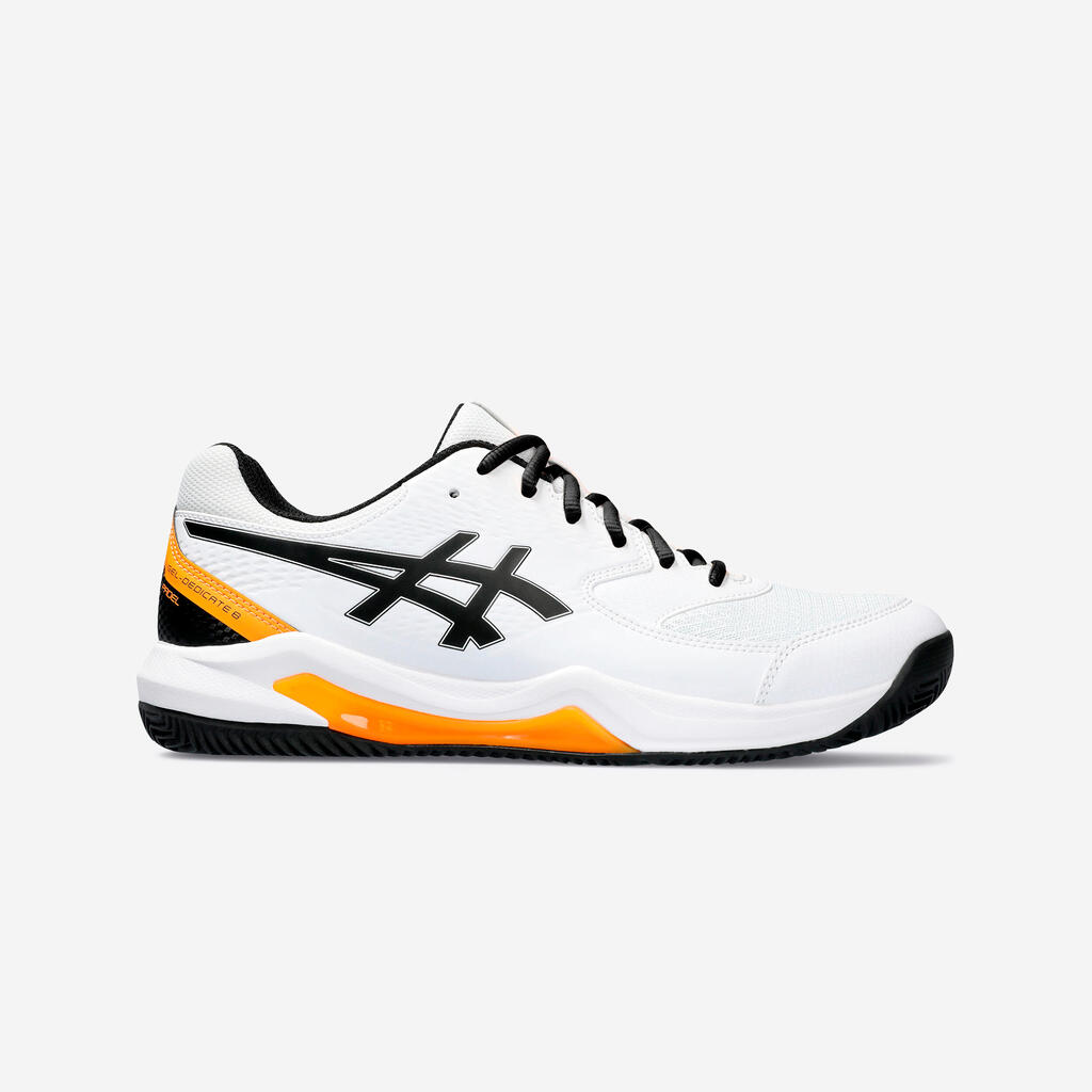 Men's Padel Shoes Gel Dedicate 8 - White/Orange