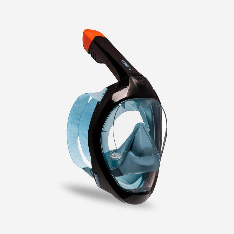 Mască snorkeling scufundări Easybreath 900 Negru