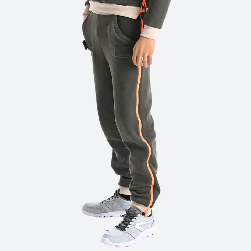 Pantalon de jogging enfant facile à enfiler - vert olive