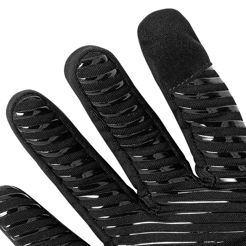 GUANTES TÉRMICOS DE FÚTBOL KEEPWARM ADULTO NEGRO