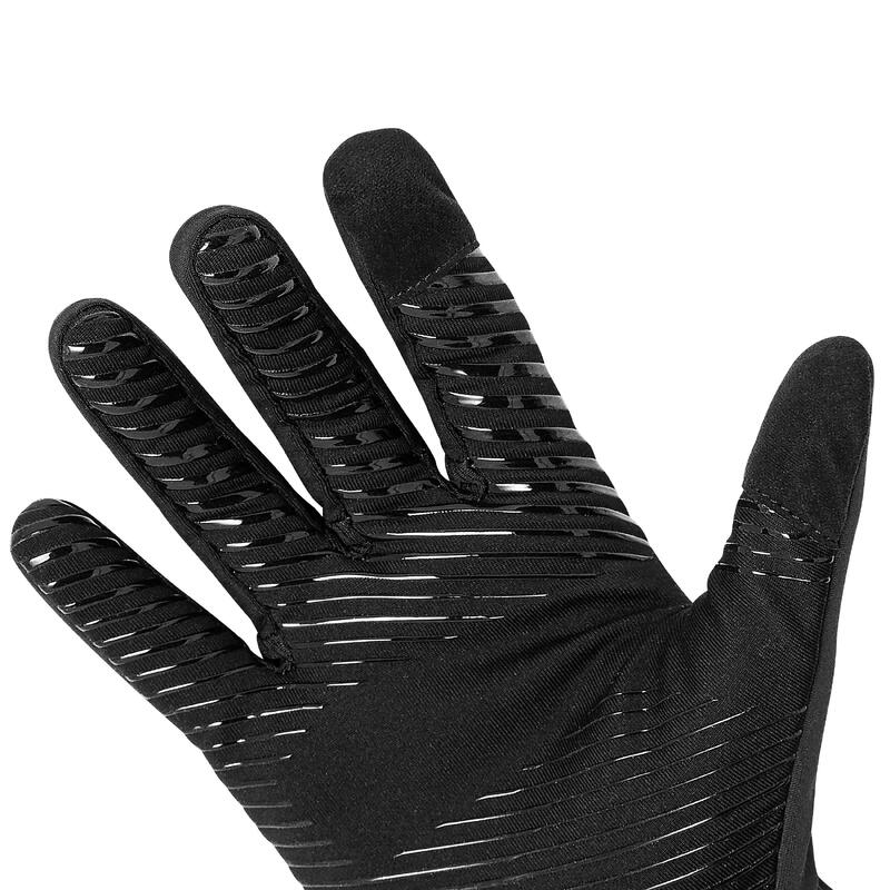 GUANTES TÉRMICOS DE FÚTBOL KEEPWARM ADULTO NEGRO