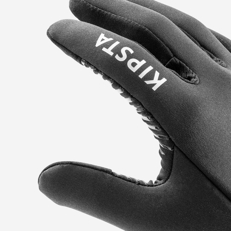 GUANTES TÉRMICOS DE FÚTBOL KEEPWARM ADULTO NEGRO