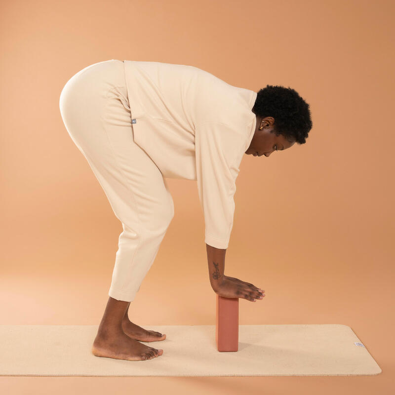 Mattoncino yoga in schiuma yoga terracotta 22,5x13,5x7,5 cm