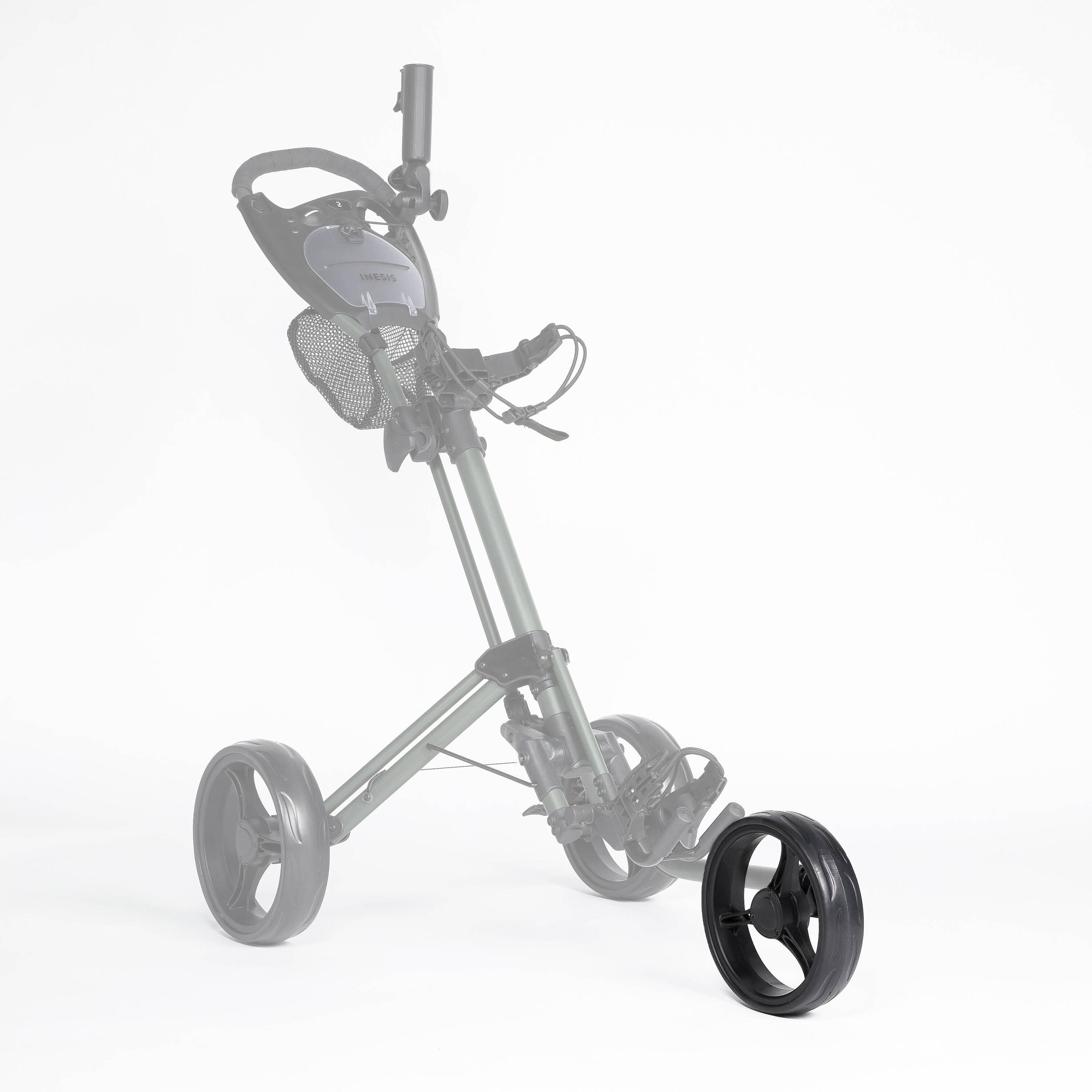 FRONT WHEEL FOR 3-WHEEL COMPACT GOLF TROLLEY 23 CM - INESIS -  3