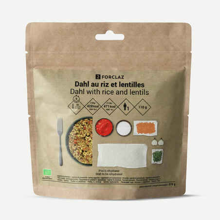 Freeze-dried vegetarian and meal - Dhal with rice and lentils - 110 g