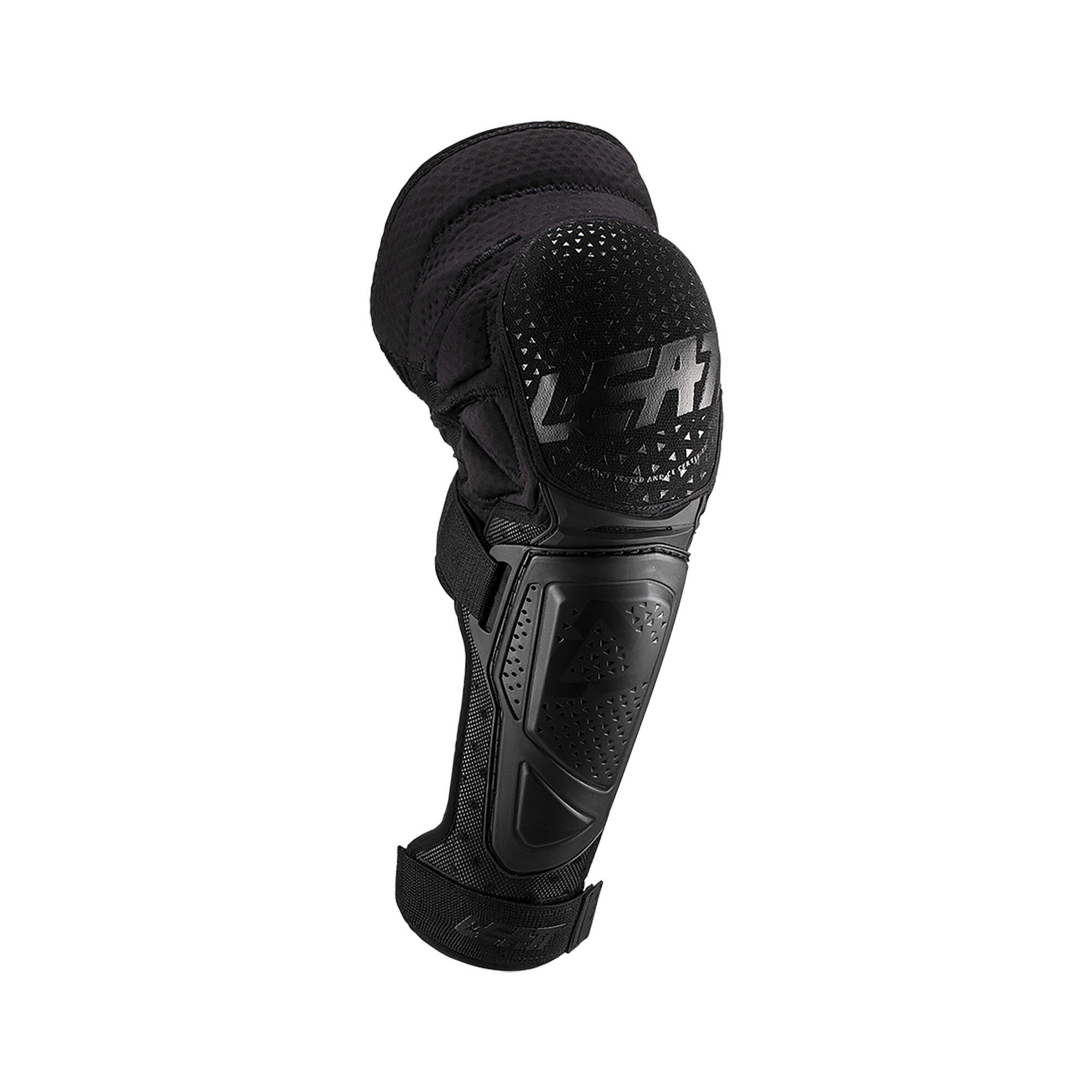 LEATT ADULT DOWNHILL AND ENDURO MTB KNEE PAD - LEATT 3DF HYBRID EXT BLACK