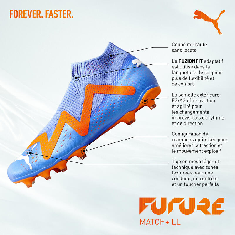 Chaussures de football FUTURE MATCH.3 LL FG PUMA Bleu Adulte