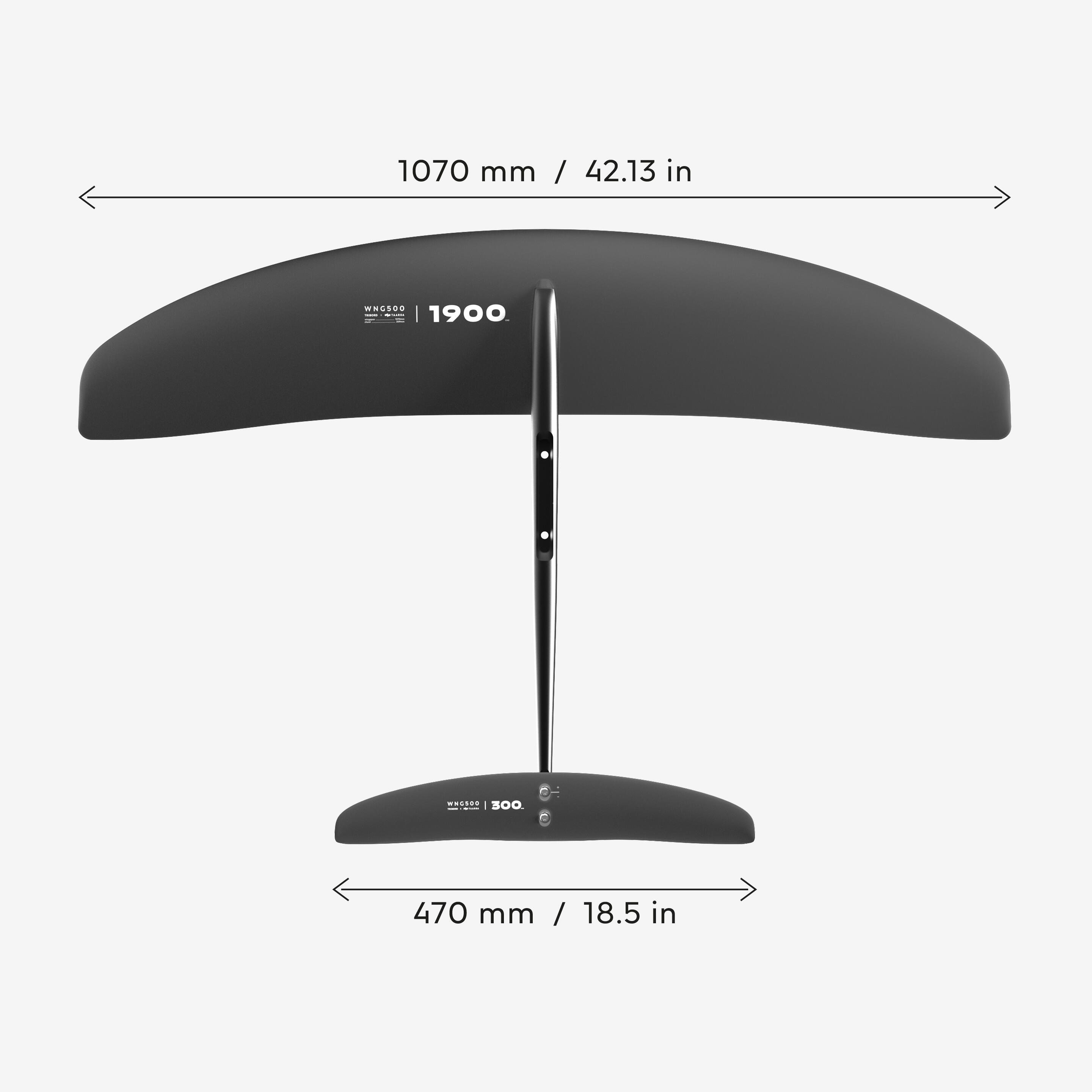 DECATHLON Foil na wingfoil WNG500 1 900 cm² bez · záber 5