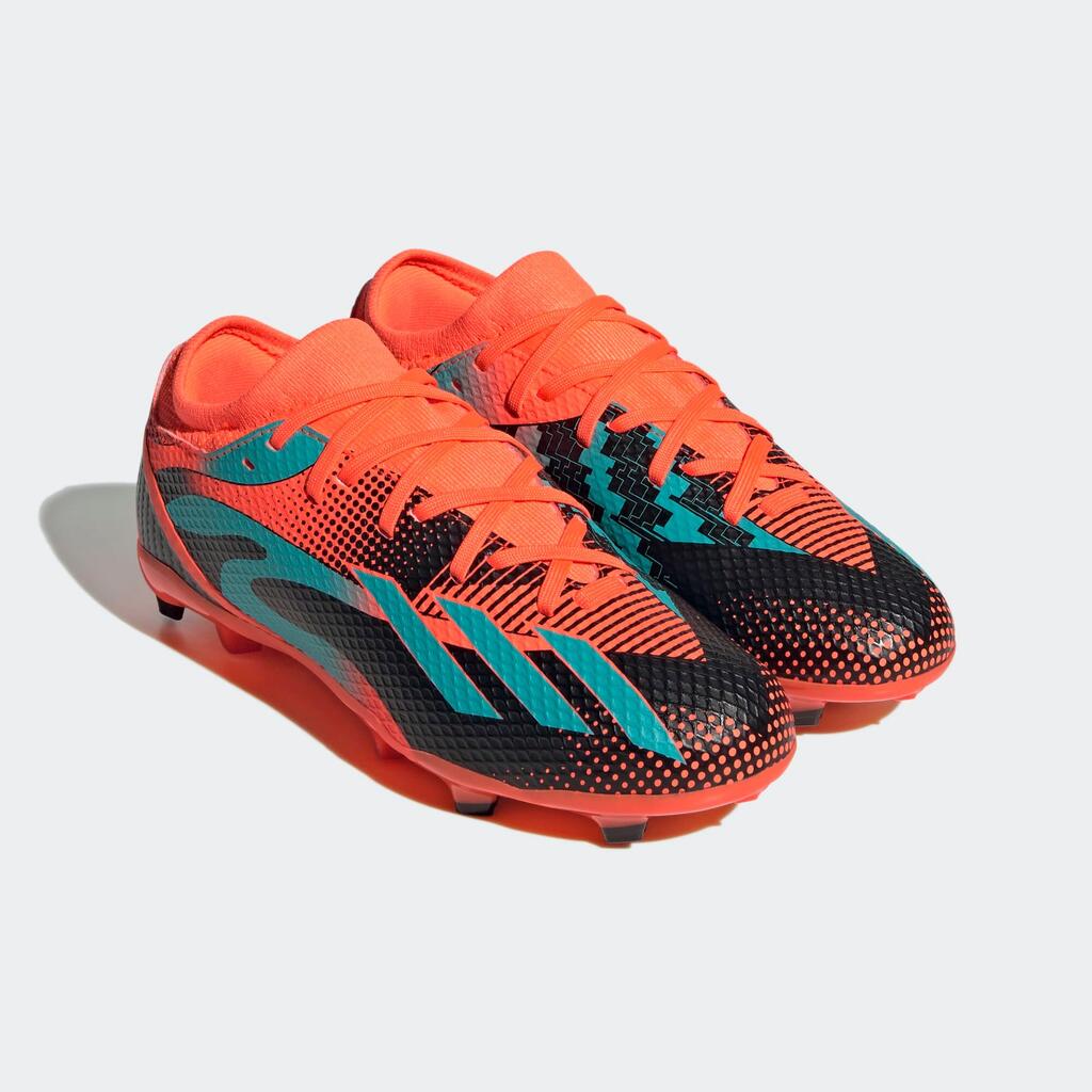 Kinder Fussball Nockenschuhe - ADIDAS X Speedportal Messi.3 FG orange/türkis