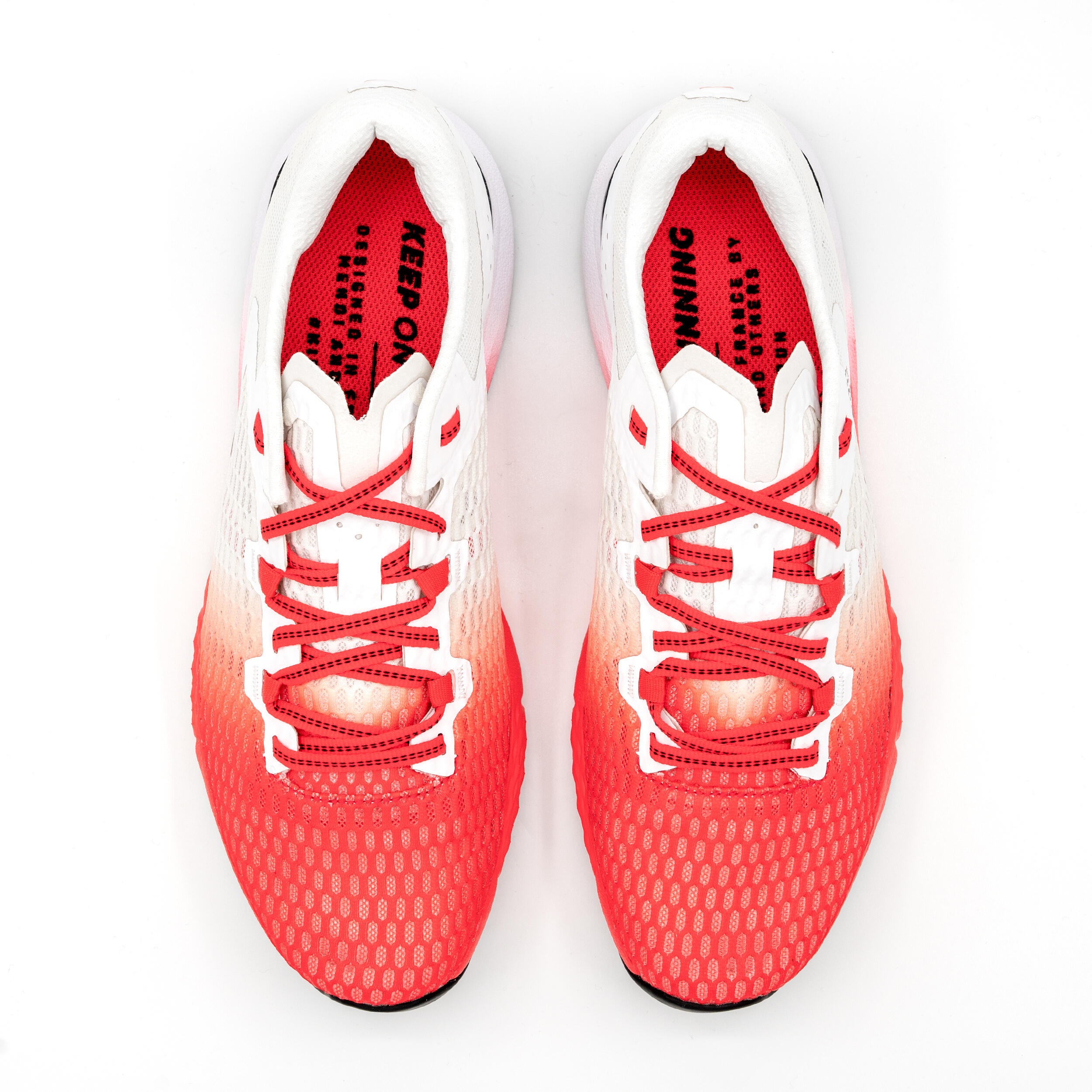 Adult race walking shoes - KIPRUN Racewalk Comp 900 - red white 8/9