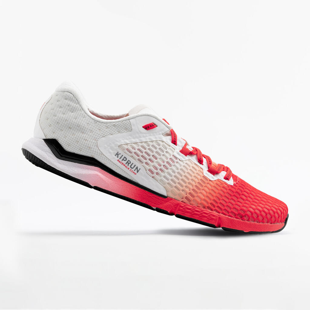 Adult race walking shoes - KIPRUN Racewalk Comp 900 - red white