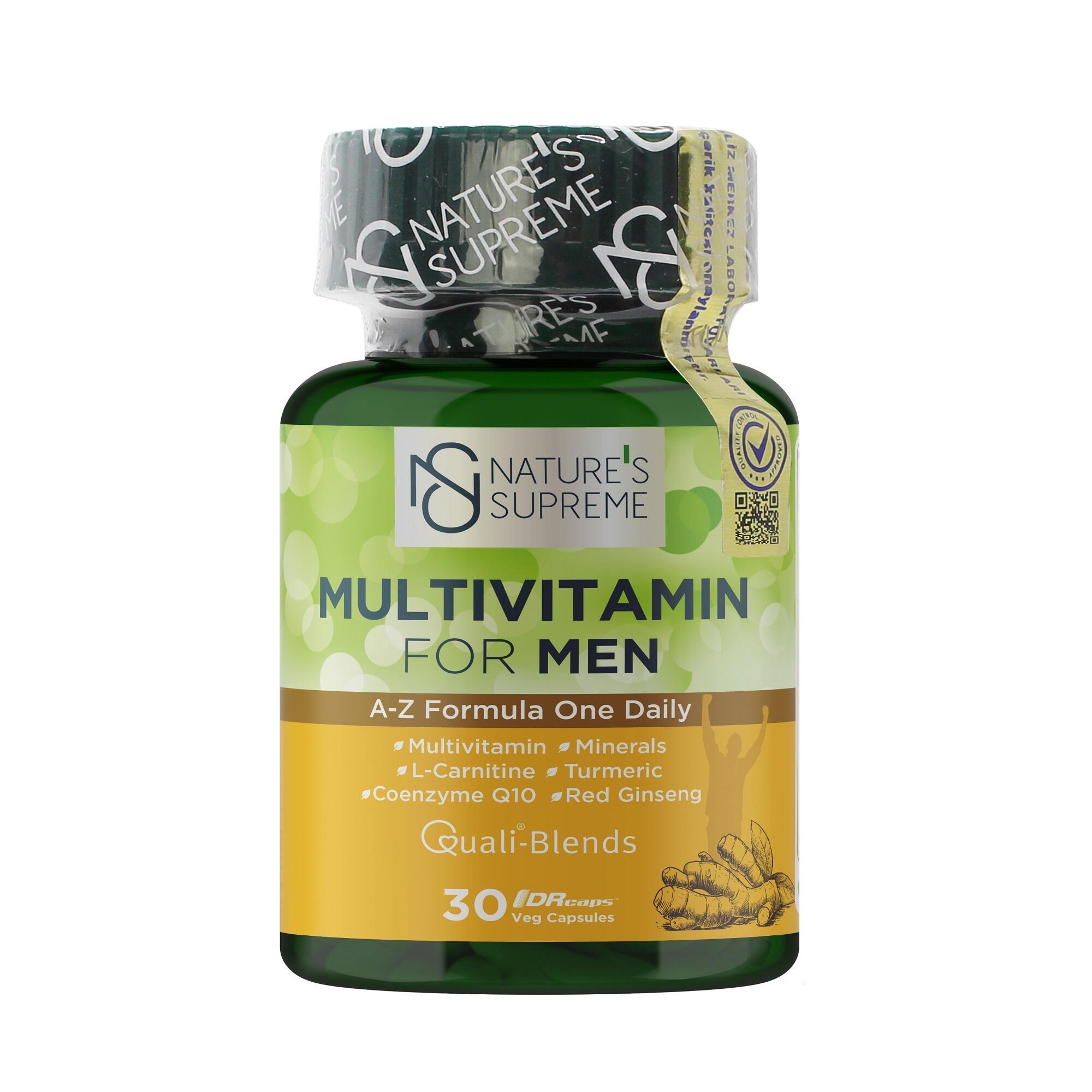 NATURE'S SUPREME Nature's Supreme Multivitamin for Men 30 Kapsül