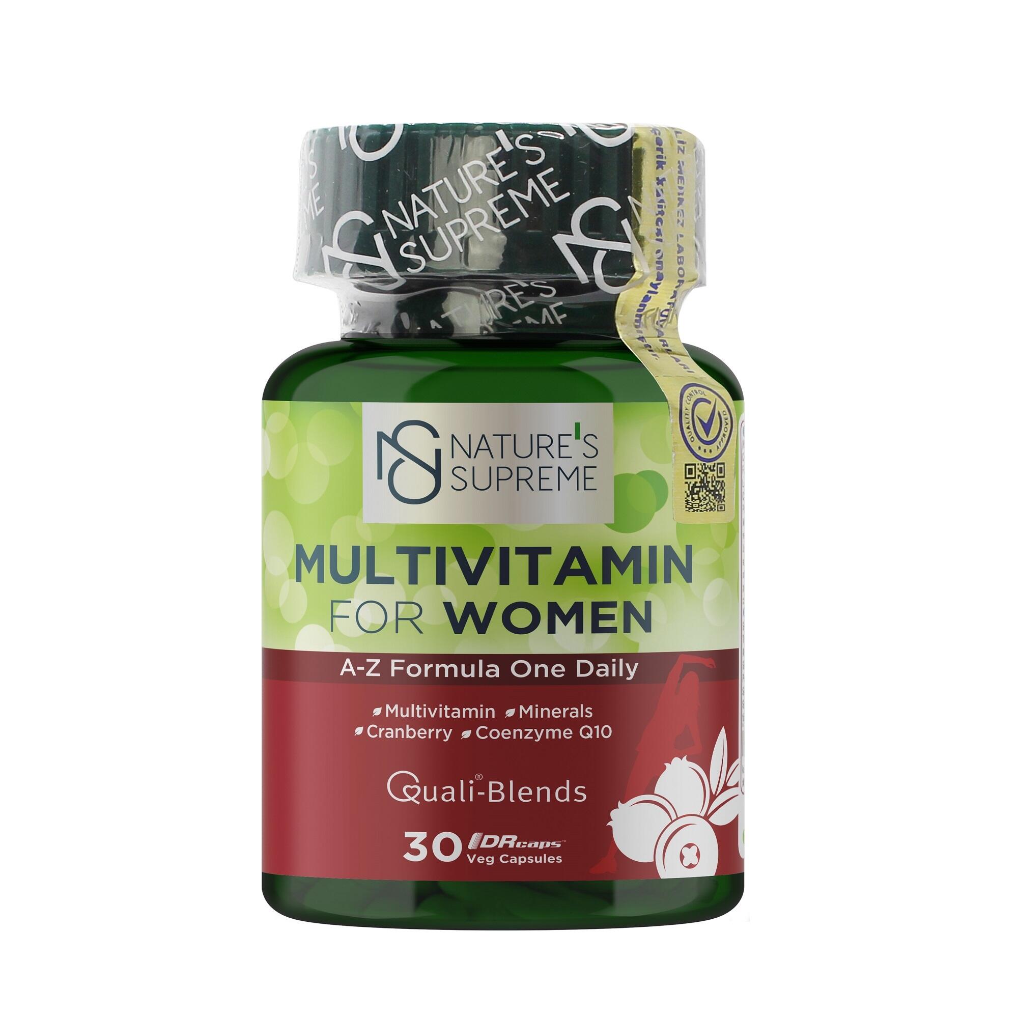 NATURE'S SUPREME Nature's Supreme Multivitamin for Women 30 Kapsül