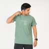 Men Gym Sports T-Shirt Crew Neck - Green