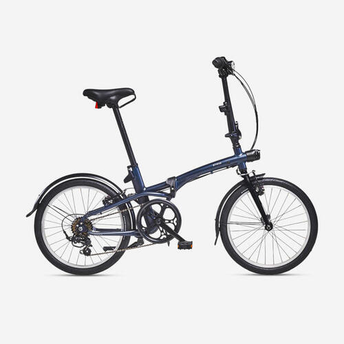 VÉLO PLIANT FOLD 500 BLEU FONCE