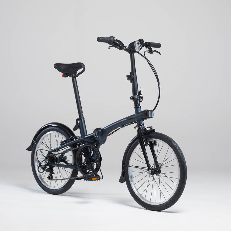 VÉLO PLIANT FOLD 500 BLEU FONCE