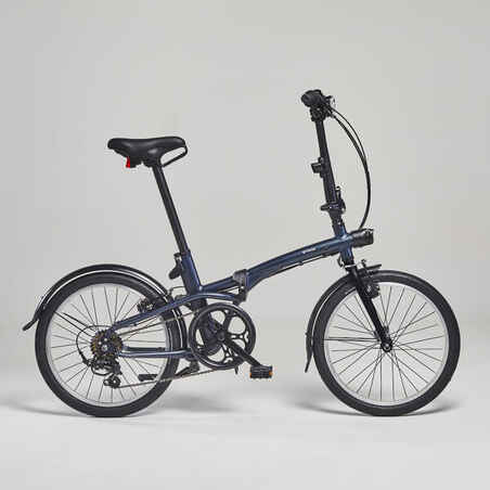 Sulankstomas dviratis „Fold 500“, tamsiai mėlynas