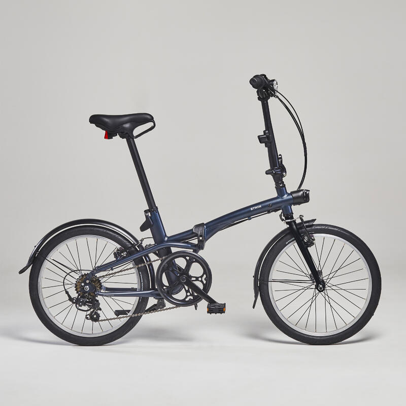 VÉLO PLIANT FOLD 500 BLEU FONCE