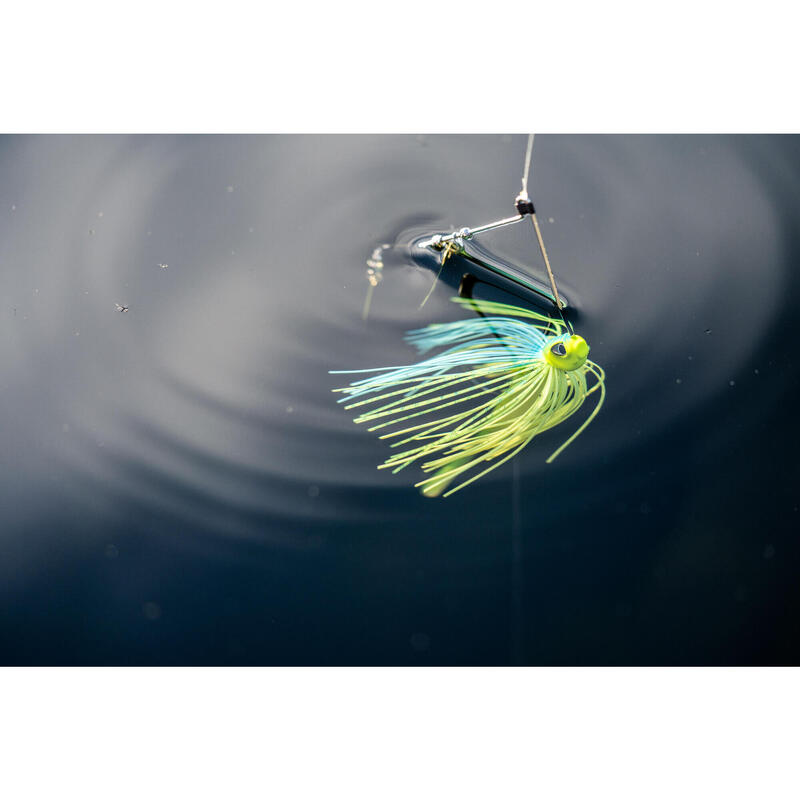 SPINNERBAIT SPINO PK 14 G BLAUW CHARTREUSE