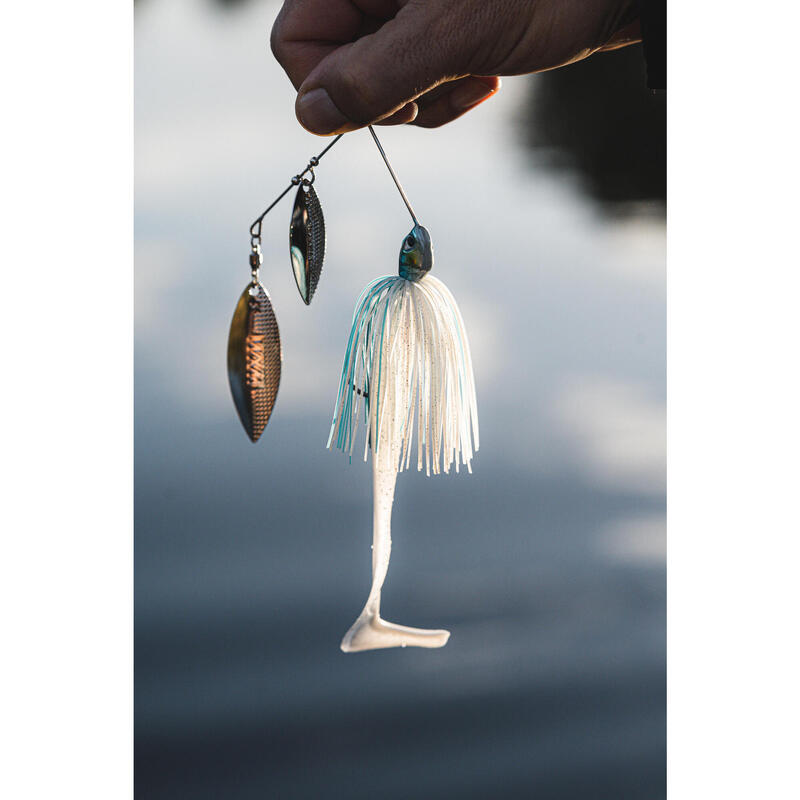 Nástraha spinnerbait Spino PK 14 g modrý hřbet