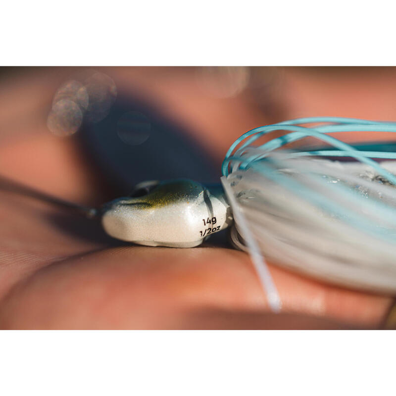 Nástraha spinnerbait Spino PK 14 g modrý hřbet