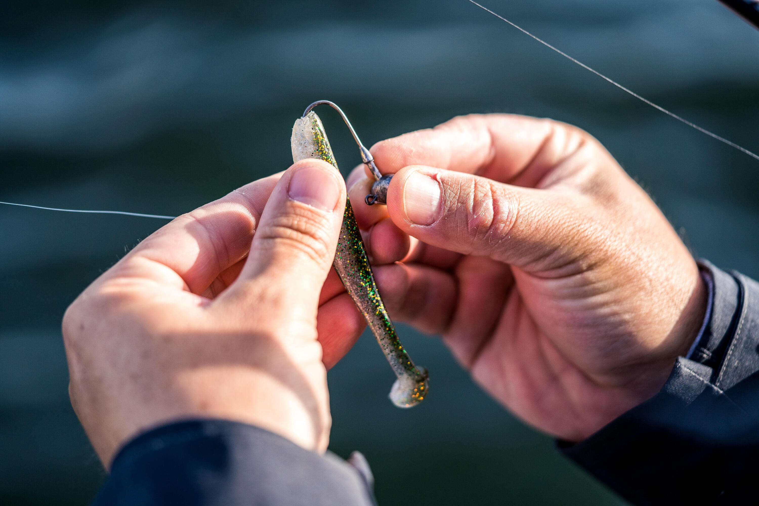 SHAD SOFT LURE WITH WXM YUBARI SHD 120 ATTRACTANT GREEN 8/13