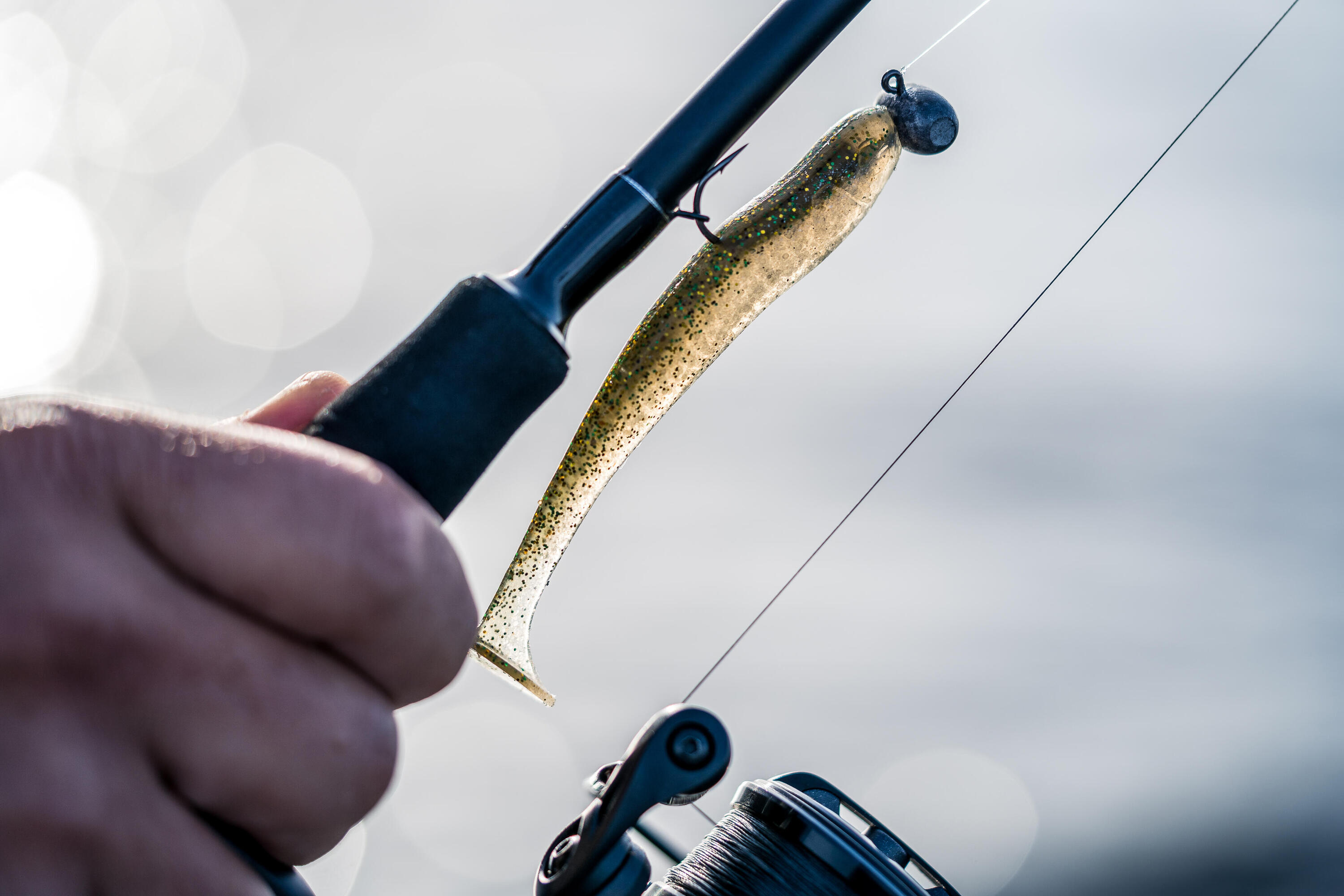 LEURRE SOUPLE SHAD AVEC ATTRACTANT WXM YUBARI SHD 120 VERT 14/15